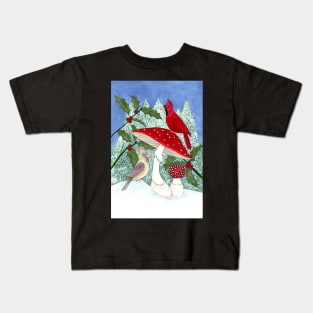 Cardinals & Fly Agaric Kids T-Shirt